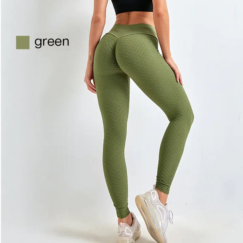 Seamless High-Waisted Peach Booty Lift Leggings